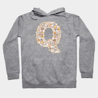 cat letter q (the cat forms the letter q) Hoodie